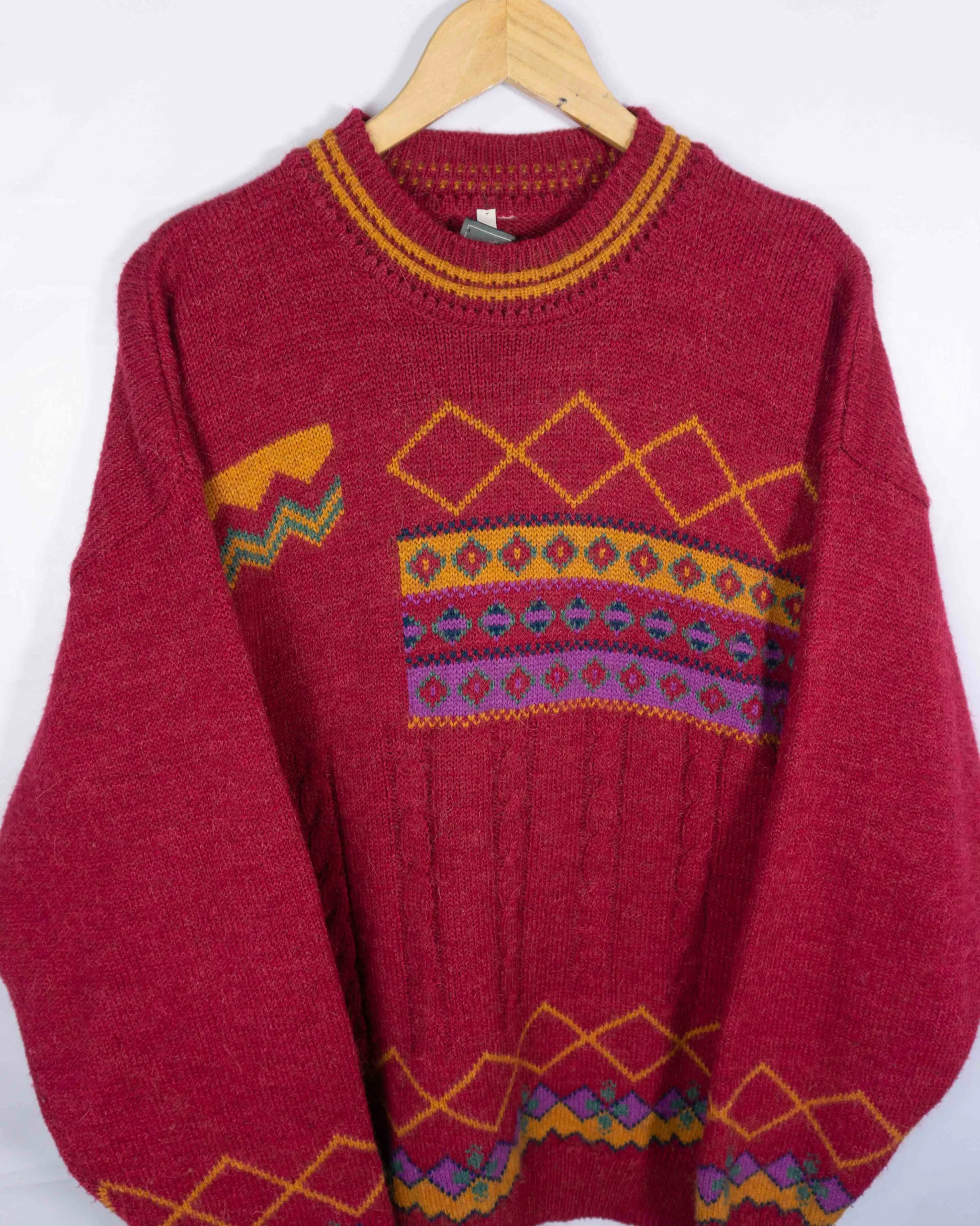 Jersey estampado Kappa vintage 90s burdeos XL - Lacaie Vintage Jersey estampado Kappa vintage 90s burdeos XL - Imagen 2