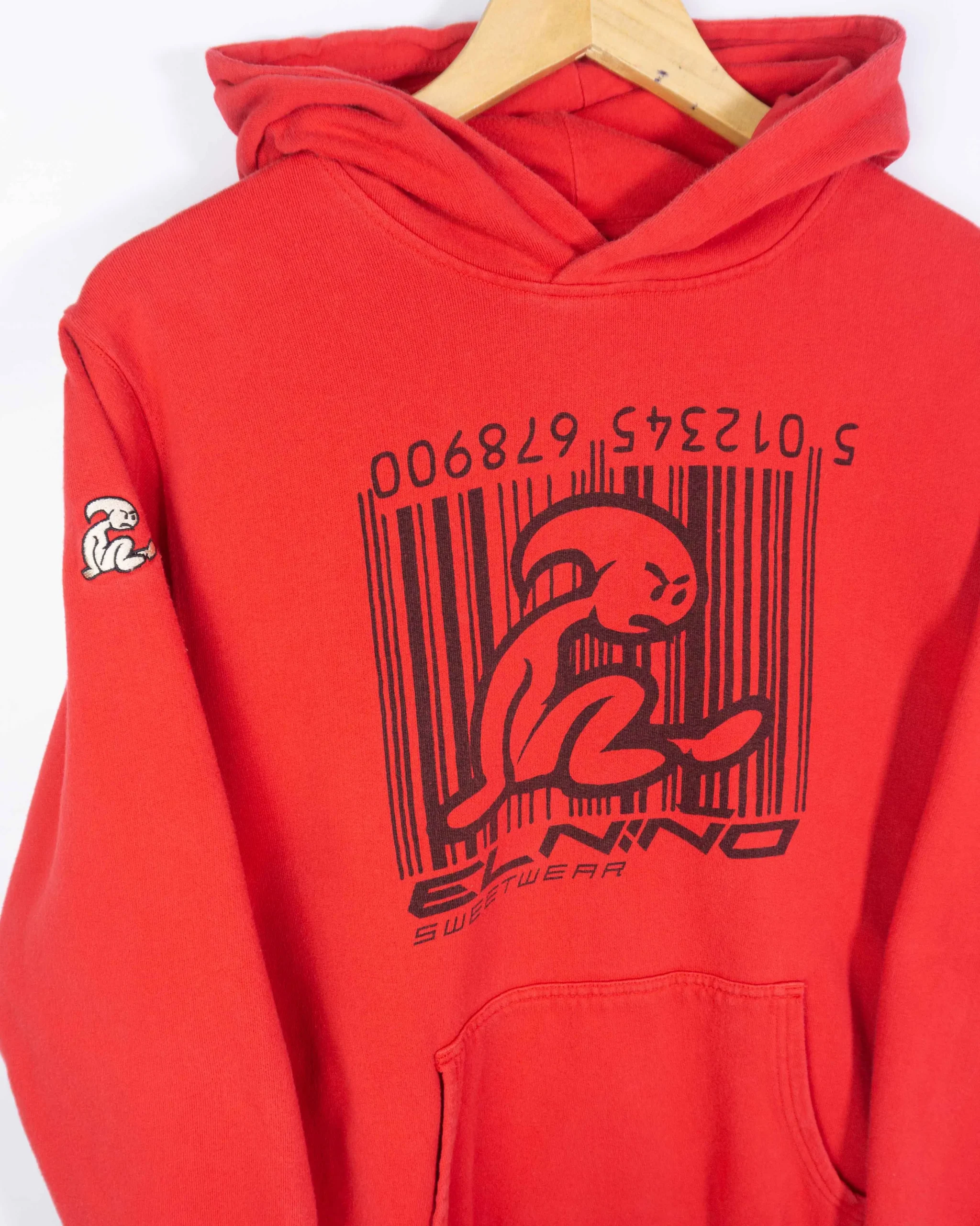 Sudadera El Niño Y2K rojo S - Lacaie Vintage Sudadera El Niño Y2K rojo S - Imagen 2