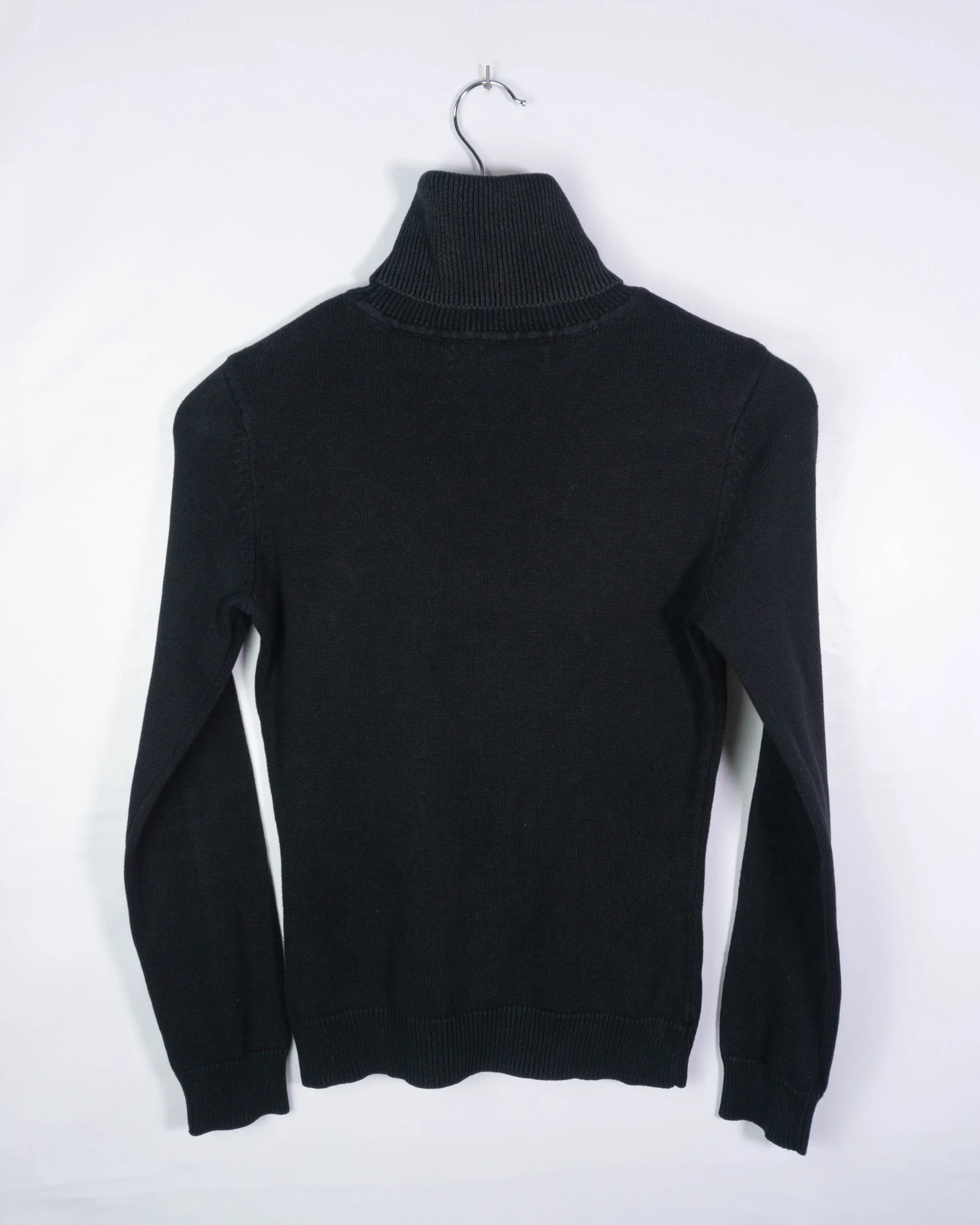 Jersey cuello alto mujer Tommy Hilfiger negro S - Lacaie Vintage Jersey cuello alto mujer Tommy Hilfiger negro S - Imagen 3