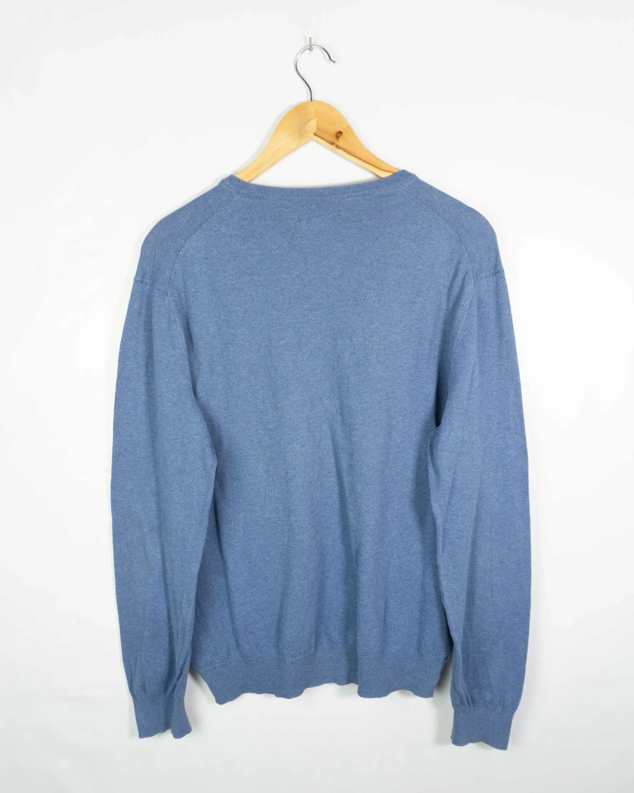 Jersey cuello pico Ralph Lauren azul M - Lacaie Vintage Jersey cuello pico Ralph Lauren azul M - Imagen 3