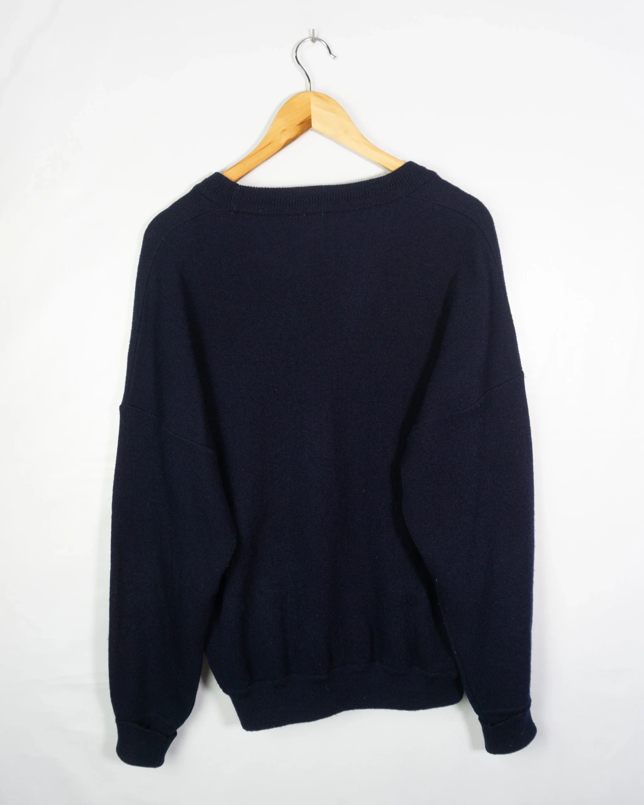 Cárdigan Lacoste vintage 90s azul marino M - Lacaie Vintage Cárdigan Lacoste vintage 90s azul marino M - Imagen 3