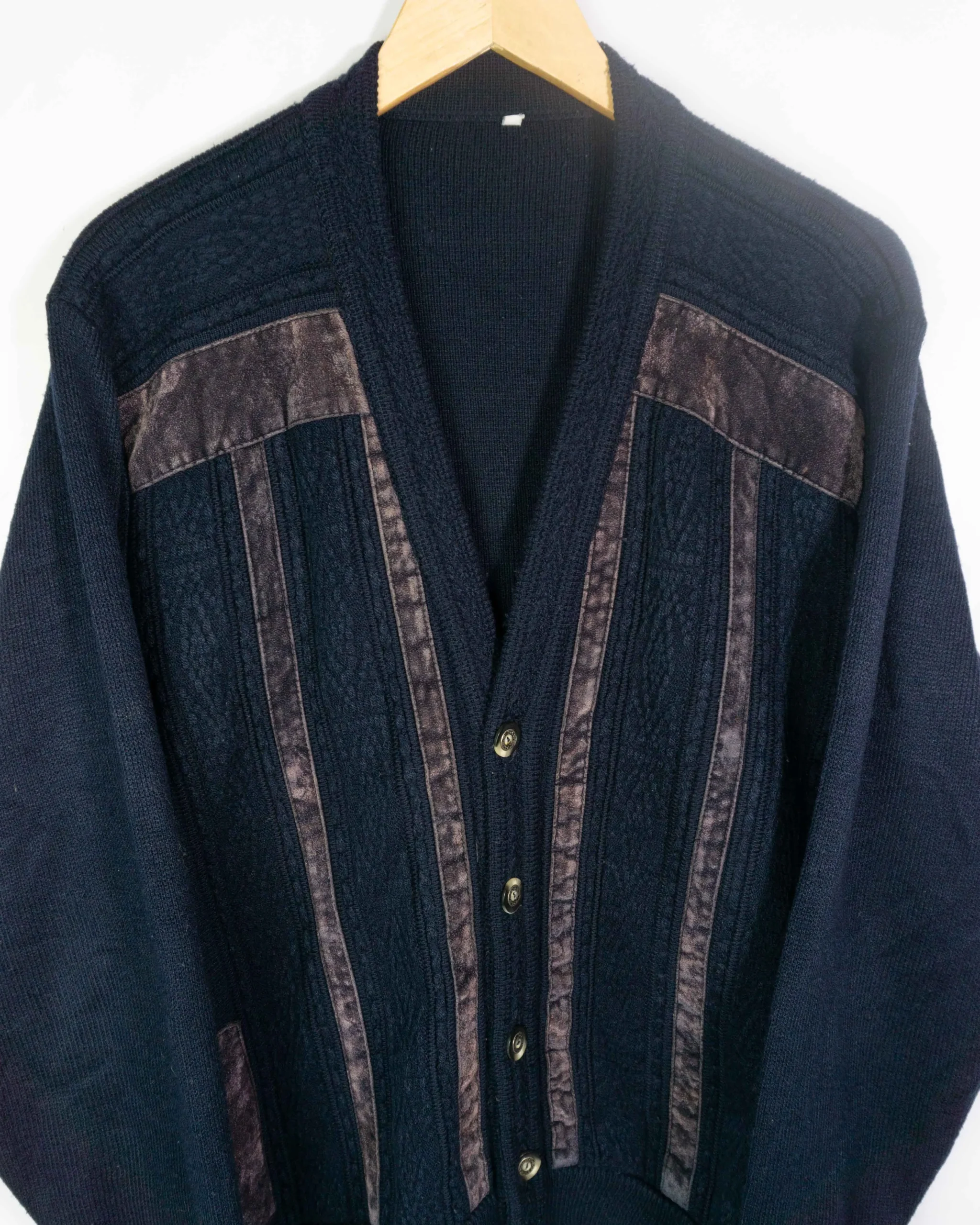 Cárdigan vintage 90s azul marino M - Lacaie Vintage Cárdigan vintage 90s azul marino M - Imagen 2