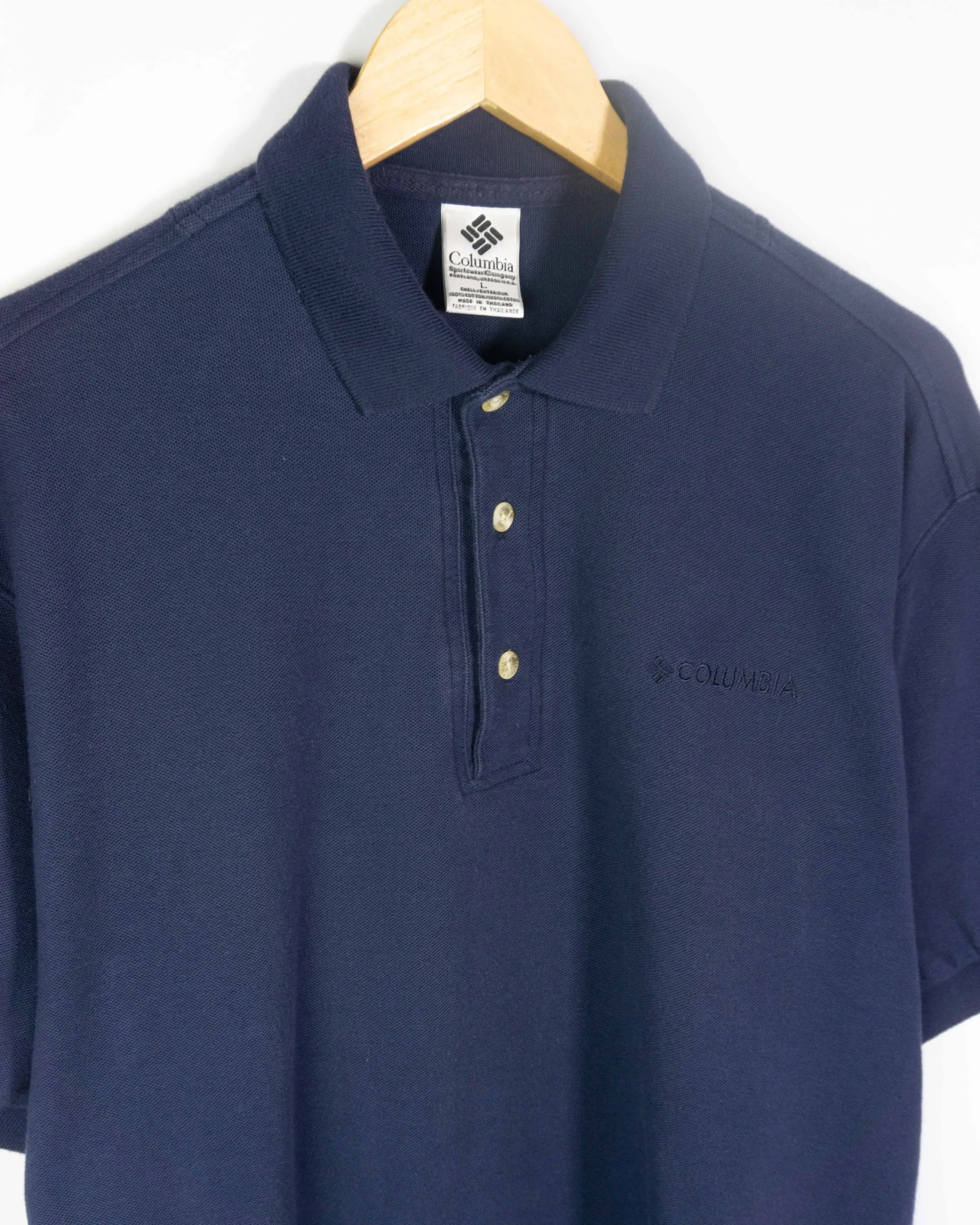 Polo Columbia vintage 00s azul marino L - Lacaie Vintage Polo Columbia vintage 00s azul marino L - Imagen 2