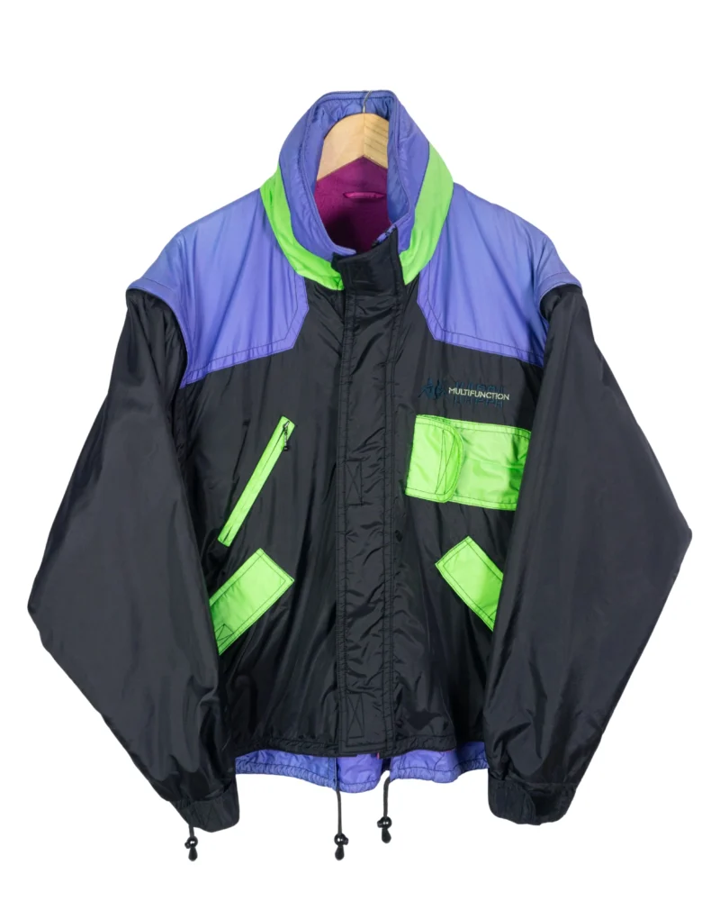 Chaquetón Kappa vintage 90s azul/negro/verde L