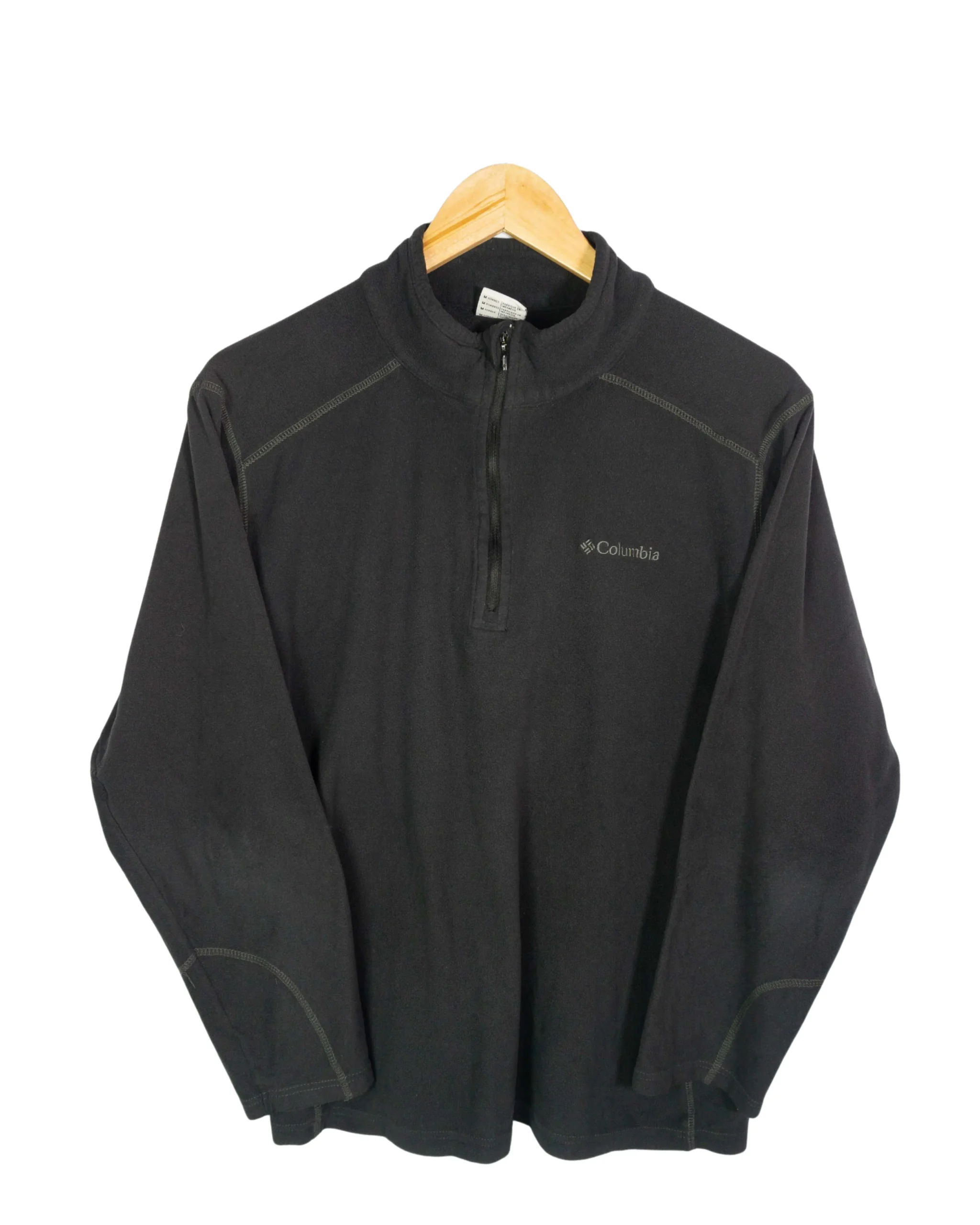 Polar Columbia 1/4 zip negro M - Lacaie Vintage Polar Columbia 1/4 zip negro M