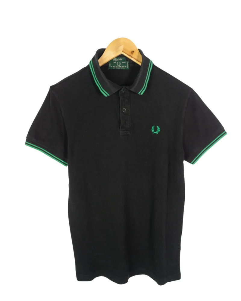 Polo Fred Perry verde/negro S