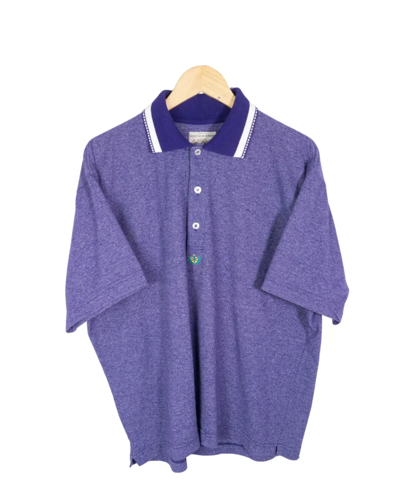 Polo Benetton vintage 90s morado L