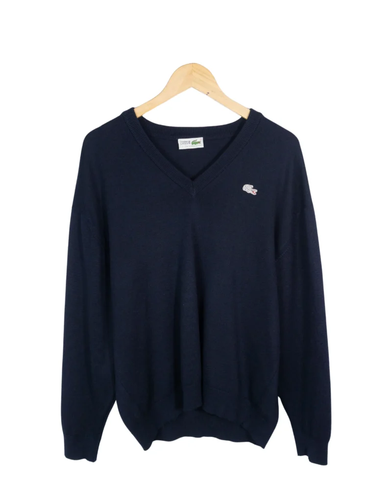 Jersey Lacoste vintage 90s azul marino L