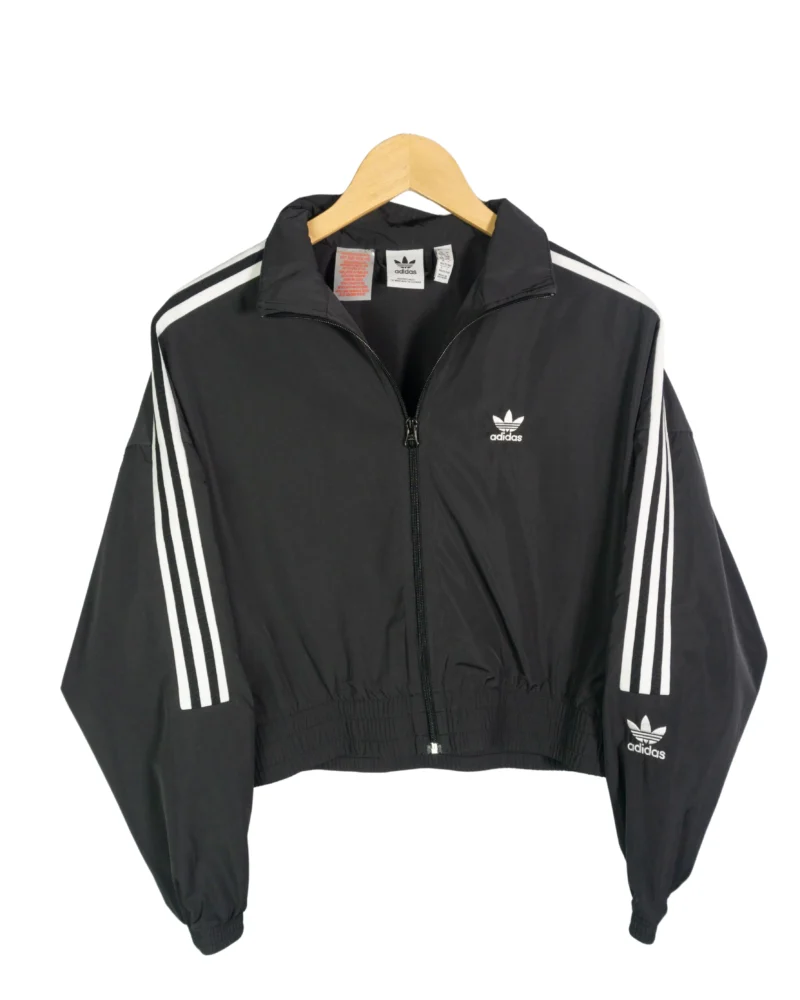 Chaqueta cortavientos crop Adidas negro M