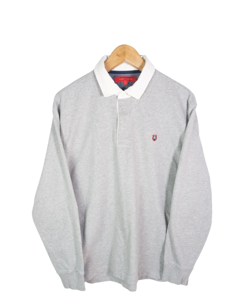 Polo manga larga Tommy Hilfiger gris L