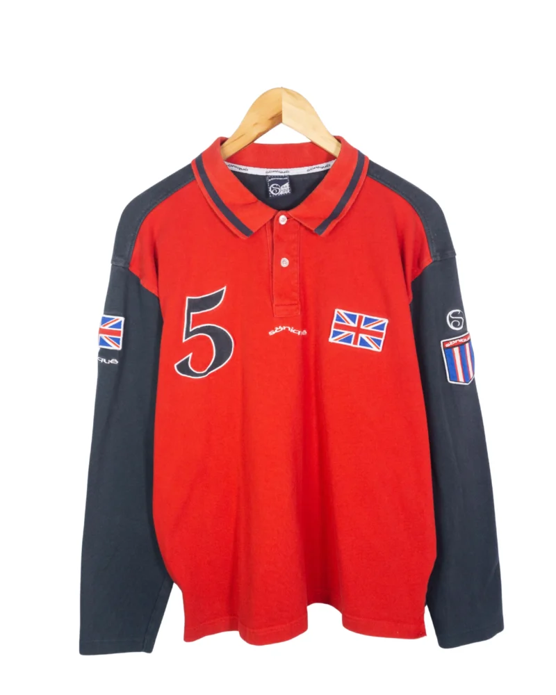 Polo Sonique Inglaterra azul marino/rojo M