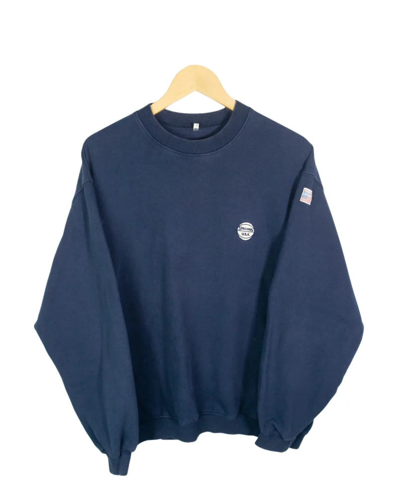 Sudadera Spalding USA vintage 90s azul marino L