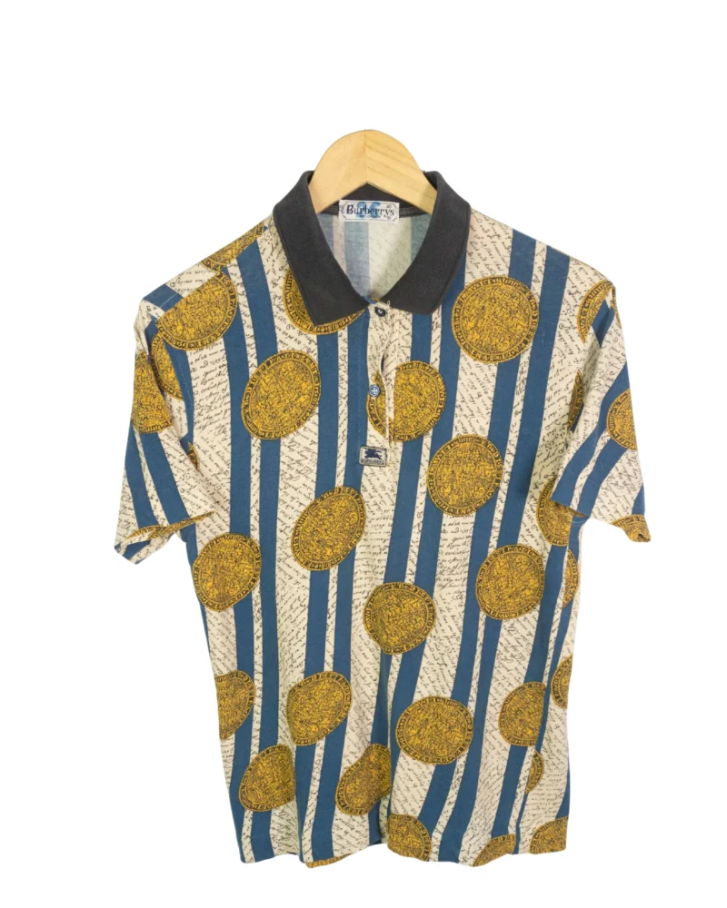 Polo estampado Burberrys vintage 90s XS