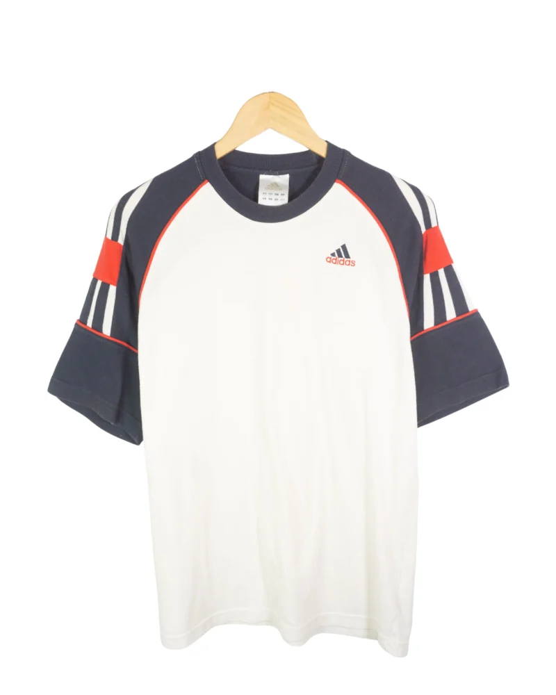 Camiseta Adidas vintage 00s blanco/azul marino M