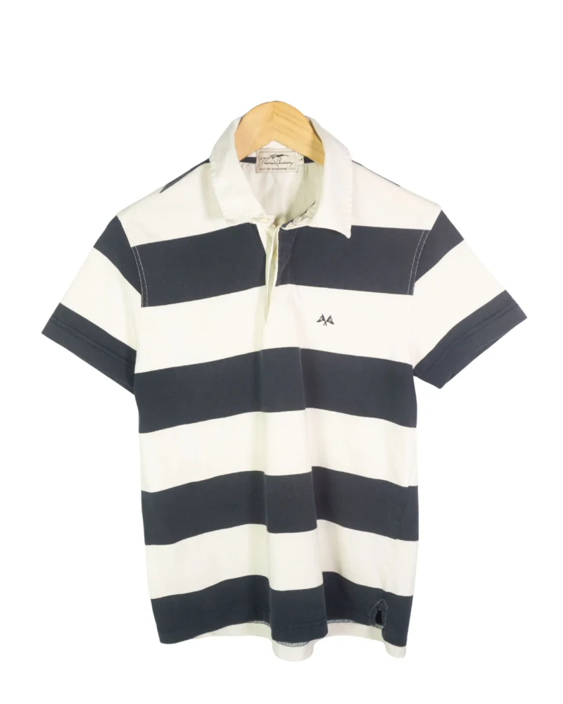 Polo de rayas Thomas Burberrys vintage 00s S