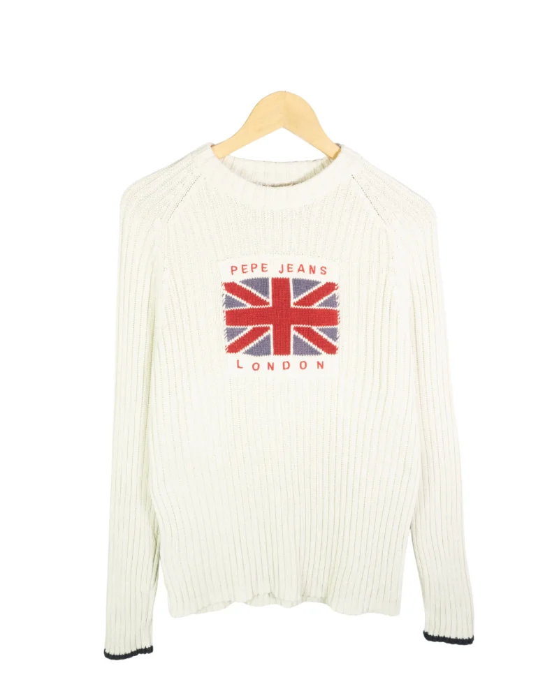 Jersey bordado mujer Pepe Jeans beige L