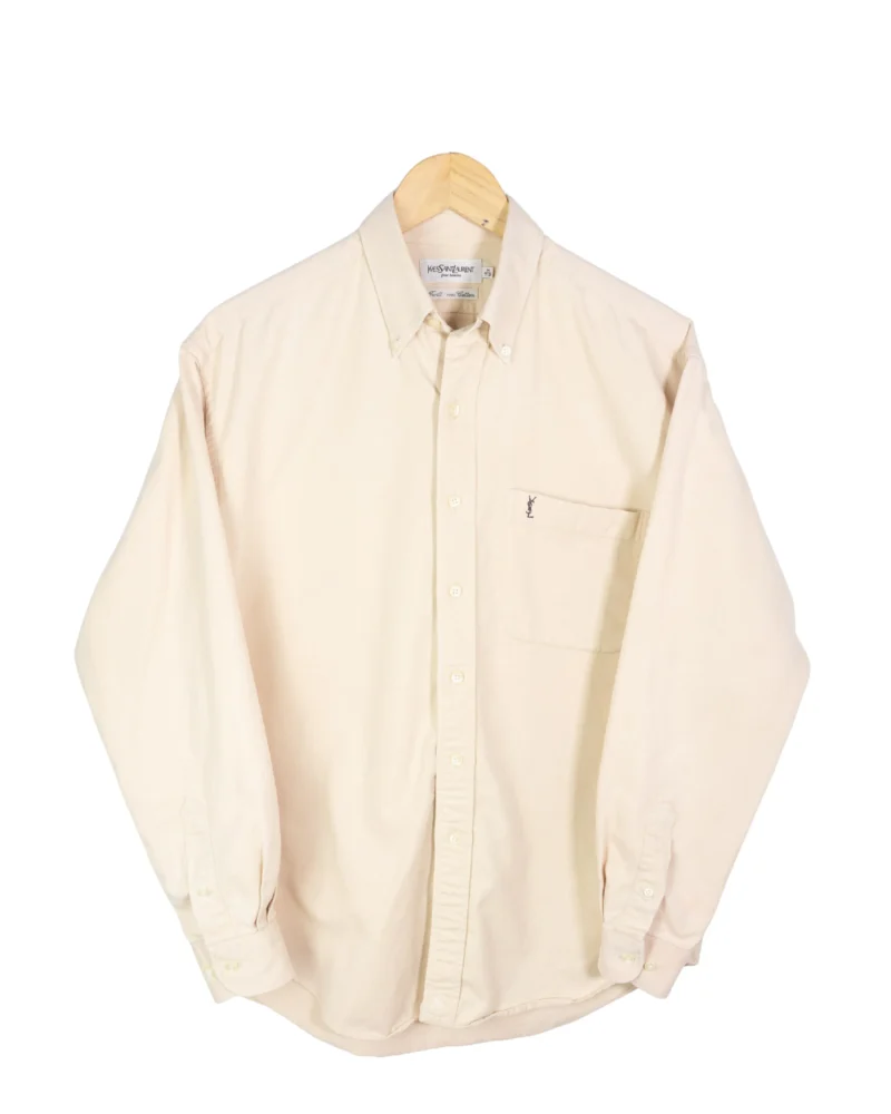 Camisa Yves Saint Laurent vintage 90s beige M