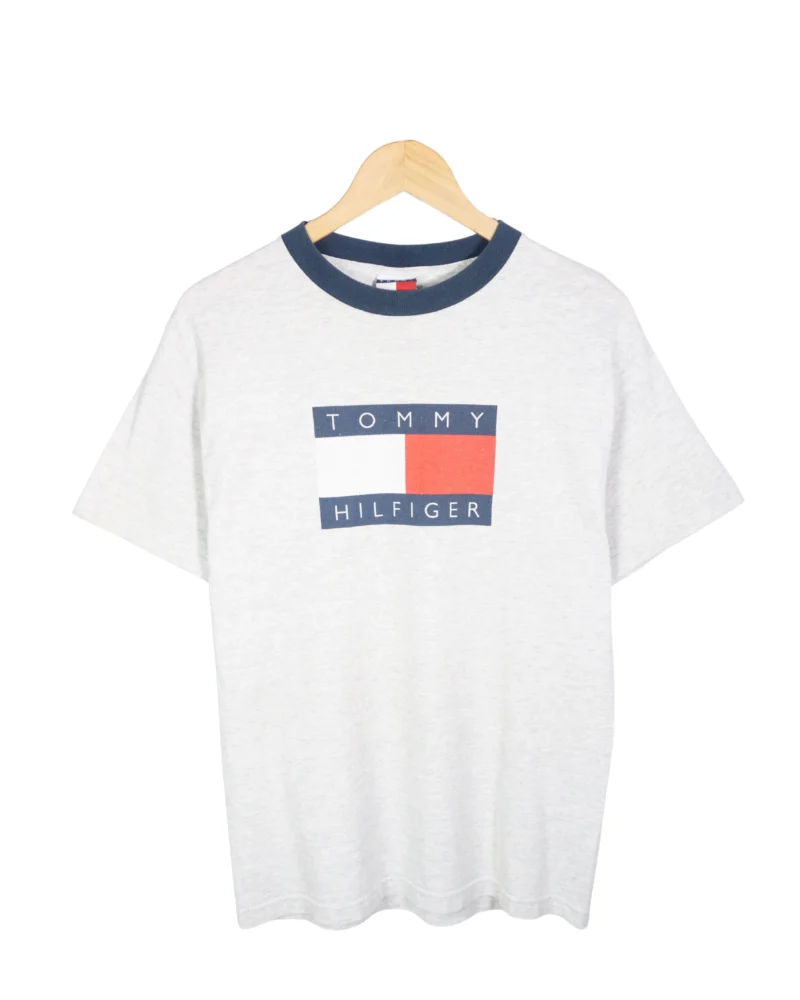 Camiseta Tommy Hilfiger vintage 90s gris M