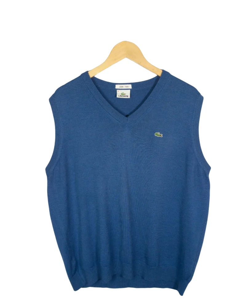 Chaleco Lacoste vintage 00s azul XL