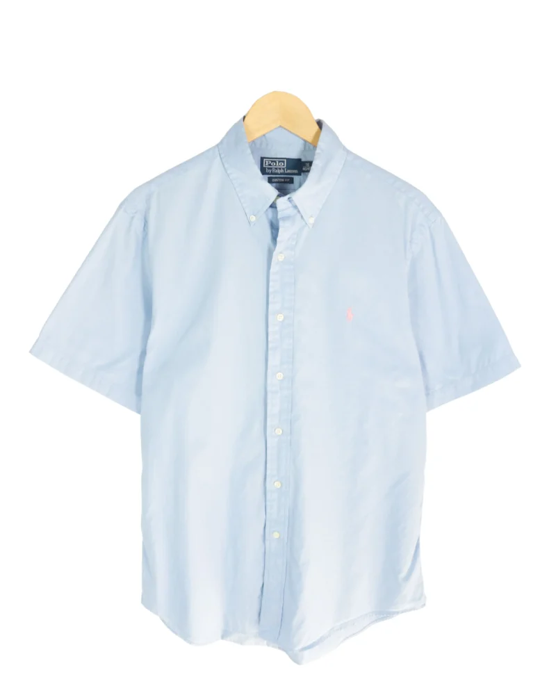 Camisa manga corta Ralph Lauren vintage 00s azul claro L