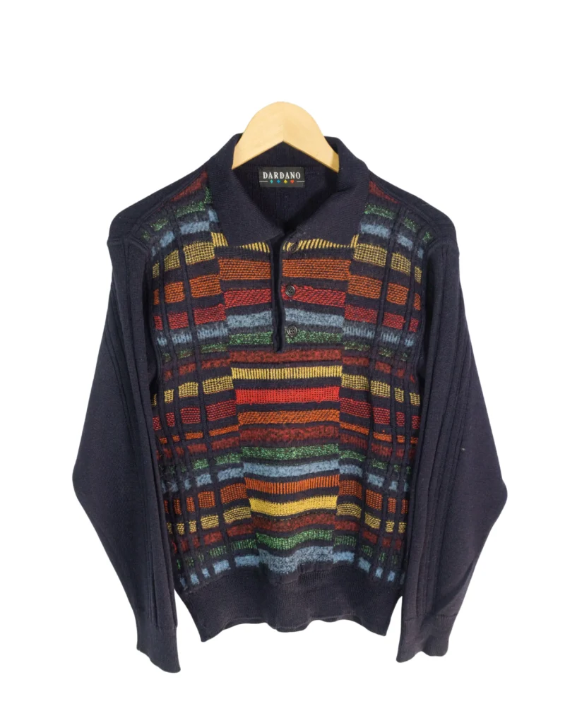 Jersey Dardano vintage 90s estampado S