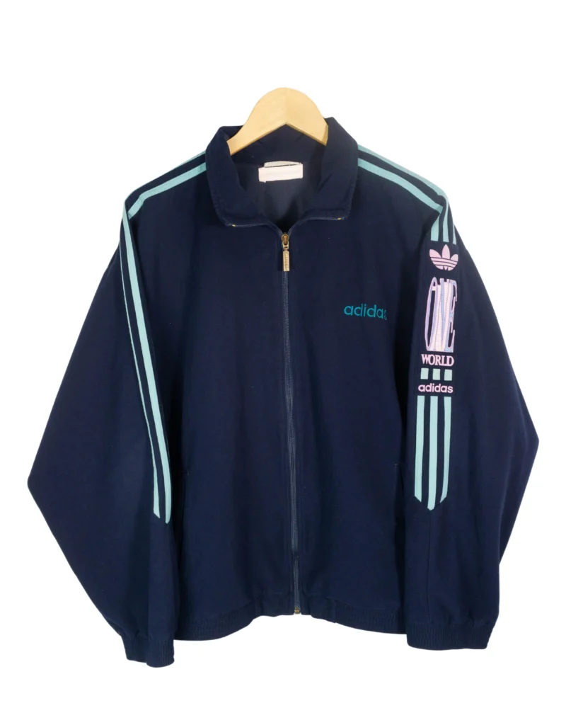 Chaqueta deportiva Adidas vintage 90s azul marino M
