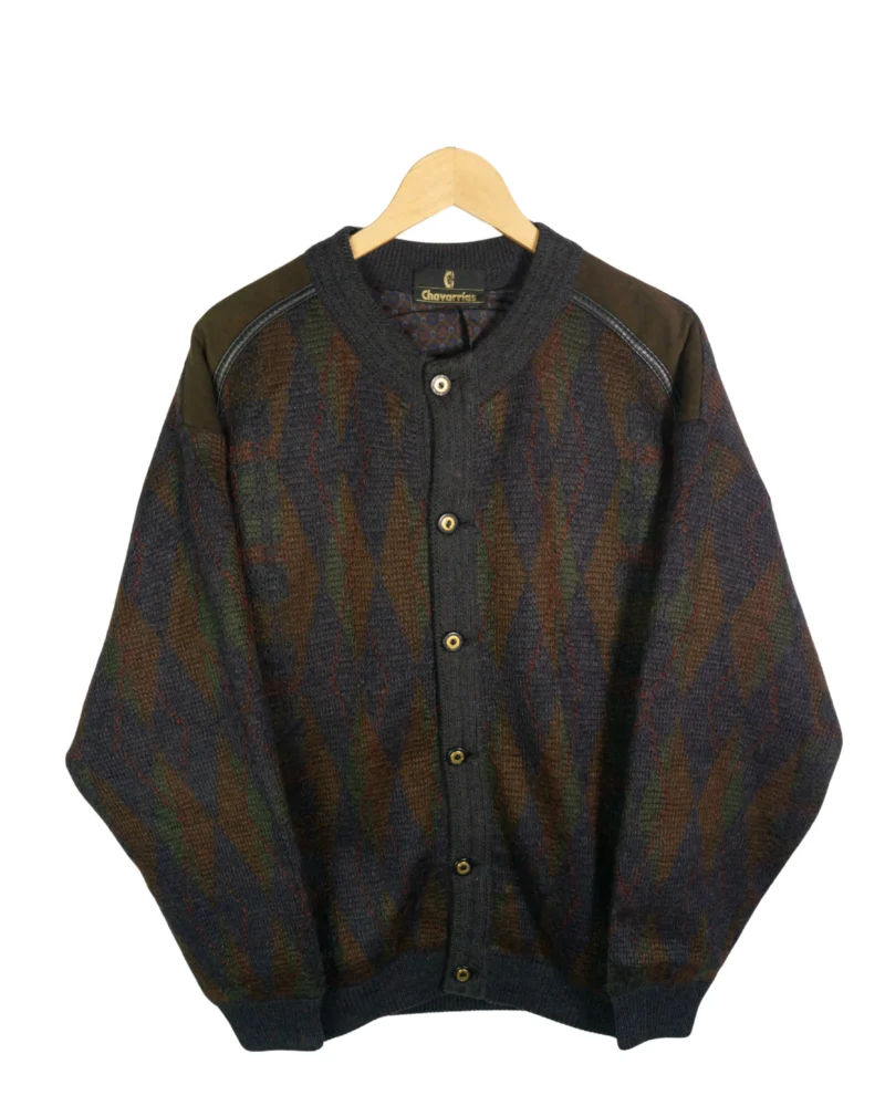 Cárdigan estampado Chavarrías vintage 90s L