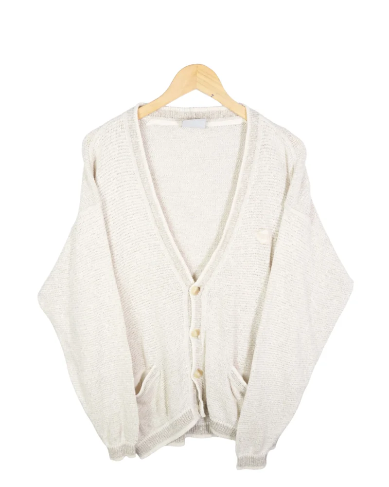 Cárdigan beige vintage 90s L