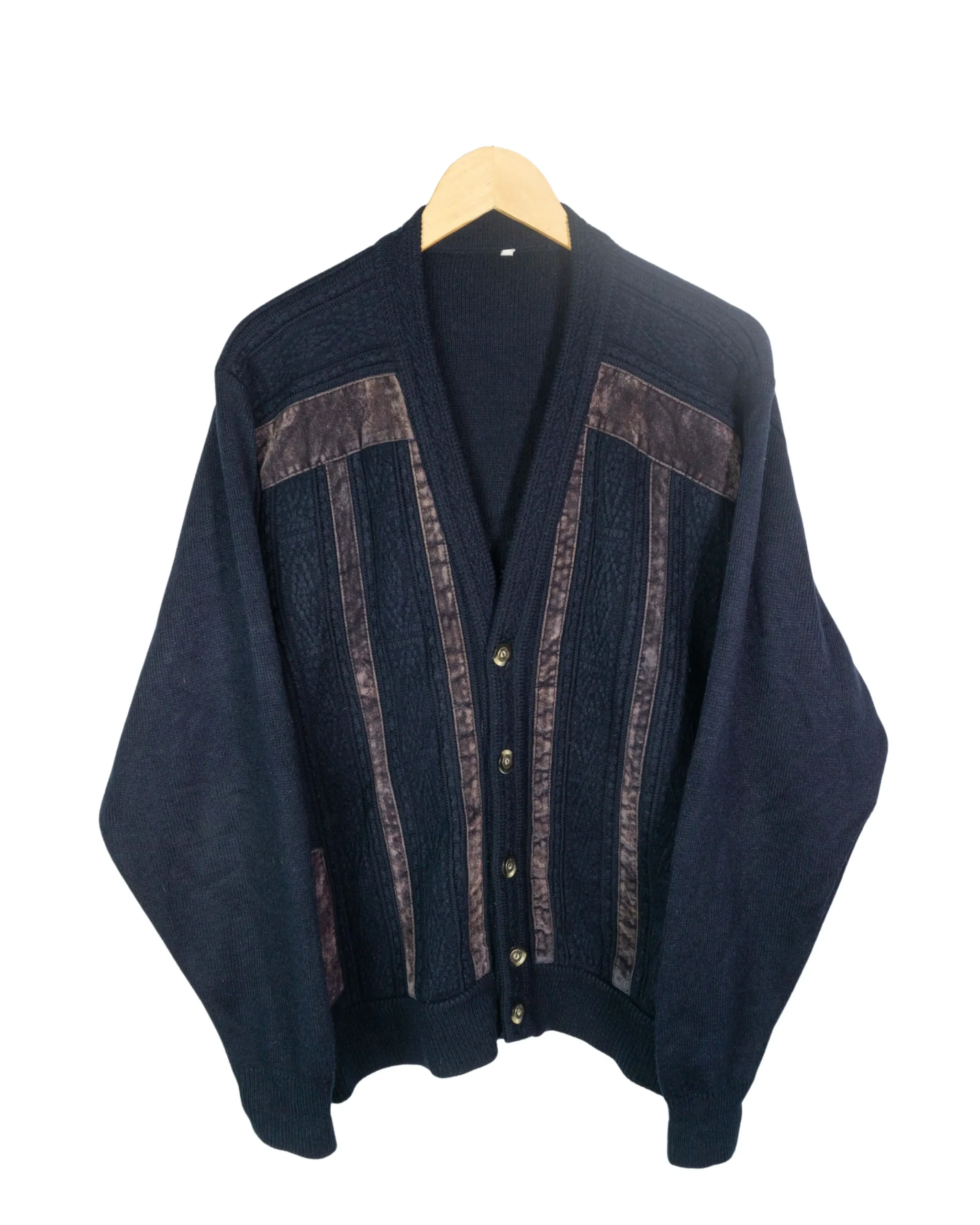 Cárdigan vintage 90s azul marino M - Lacaie Vintage Cárdigan vintage 90s azul marino M