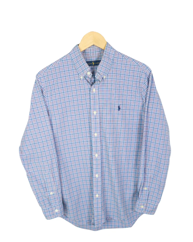 Camisa de cuadros Ralph Lauren azul M