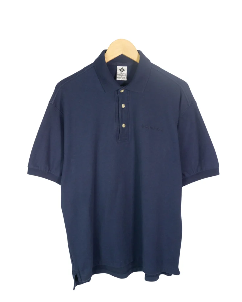 Polo Columbia vintage 00s azul marino L