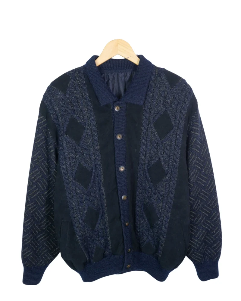 Chaqueta vintage 90s azul marino L