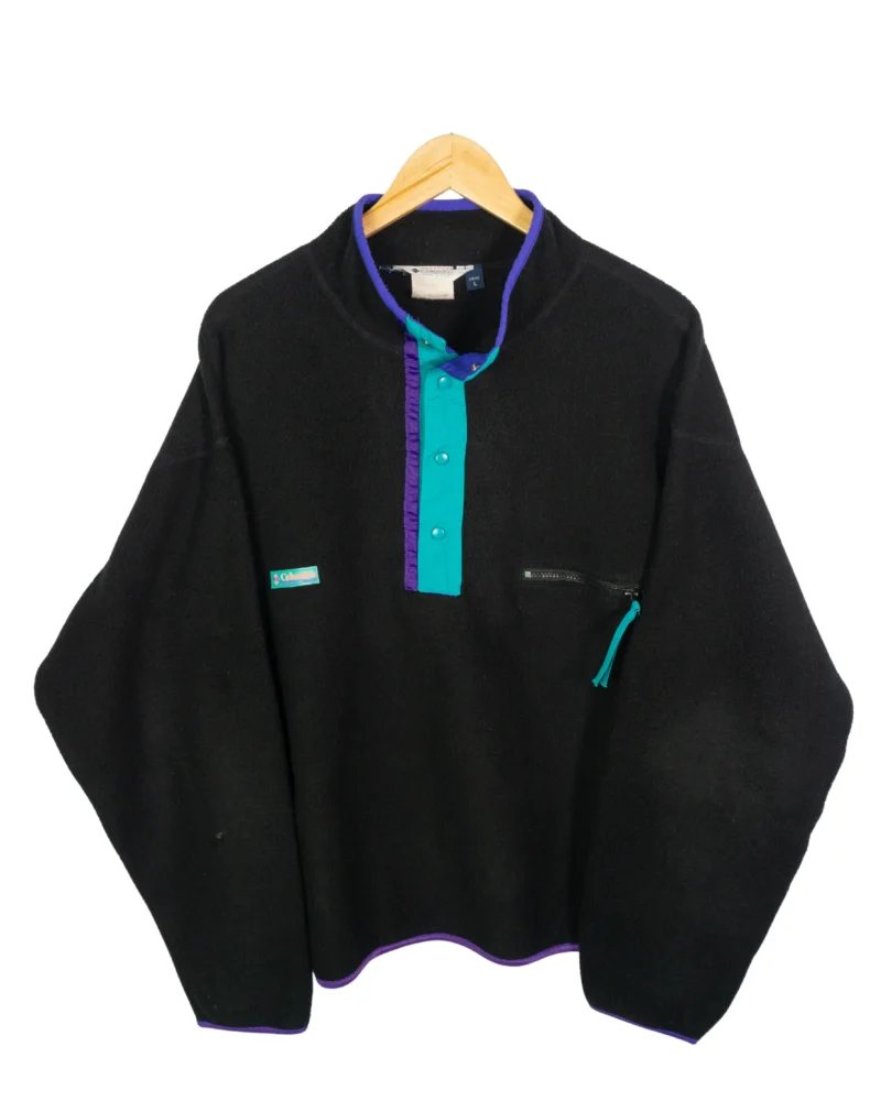 Forro polar Columbia vintage 90s negro L