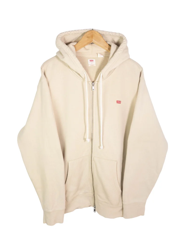 Sudadera con cremallera Levis beige XL