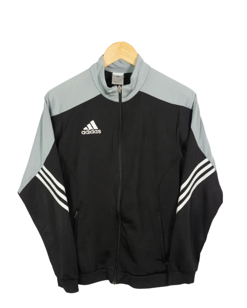 Chaqueta deportiva Adidas gris/negro S