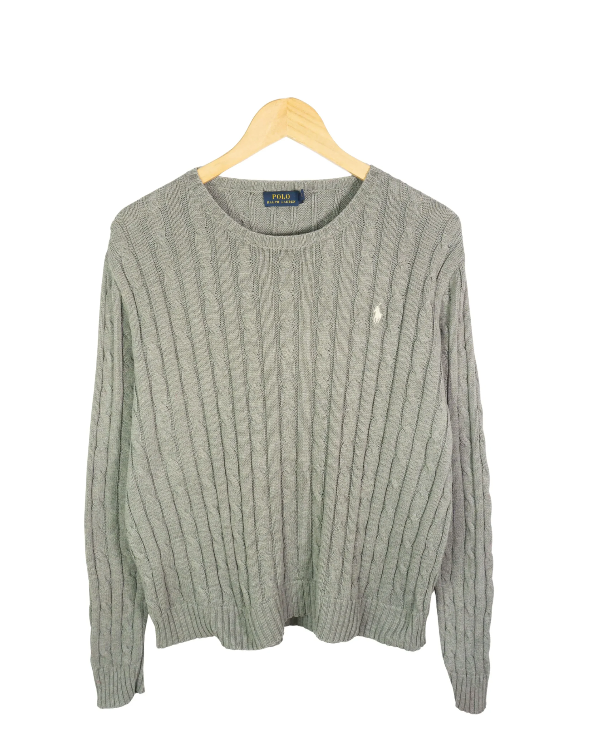 Jersey mujer Ralph Lauren gris XL - Lacaie Vintage Jersey mujer Ralph Lauren gris XL