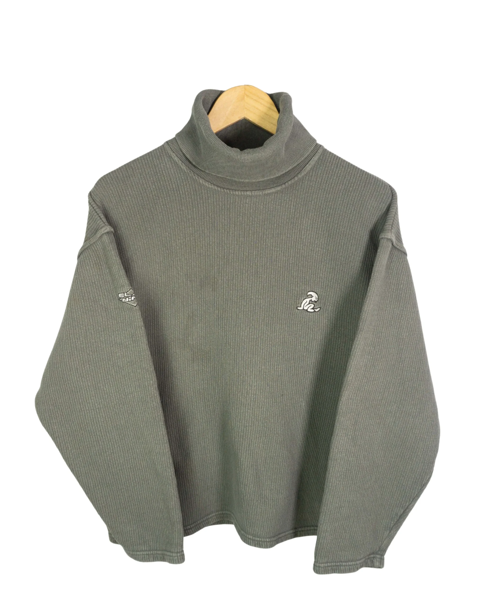 Jersey cuello alto El Niño Y2K gris S - Lacaie Vintage Jersey cuello alto El Niño Y2K gris S