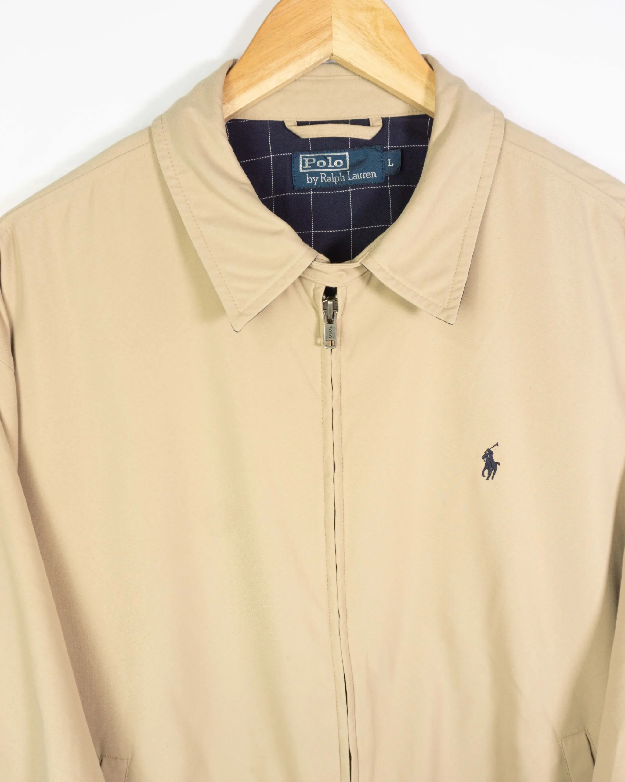 Chaqueta harrington Ralph Lauren vintage 00s beige L - Lacaie Vintage Chaqueta harrington Ralph Lauren vintage 00s beige L - Imagen 2