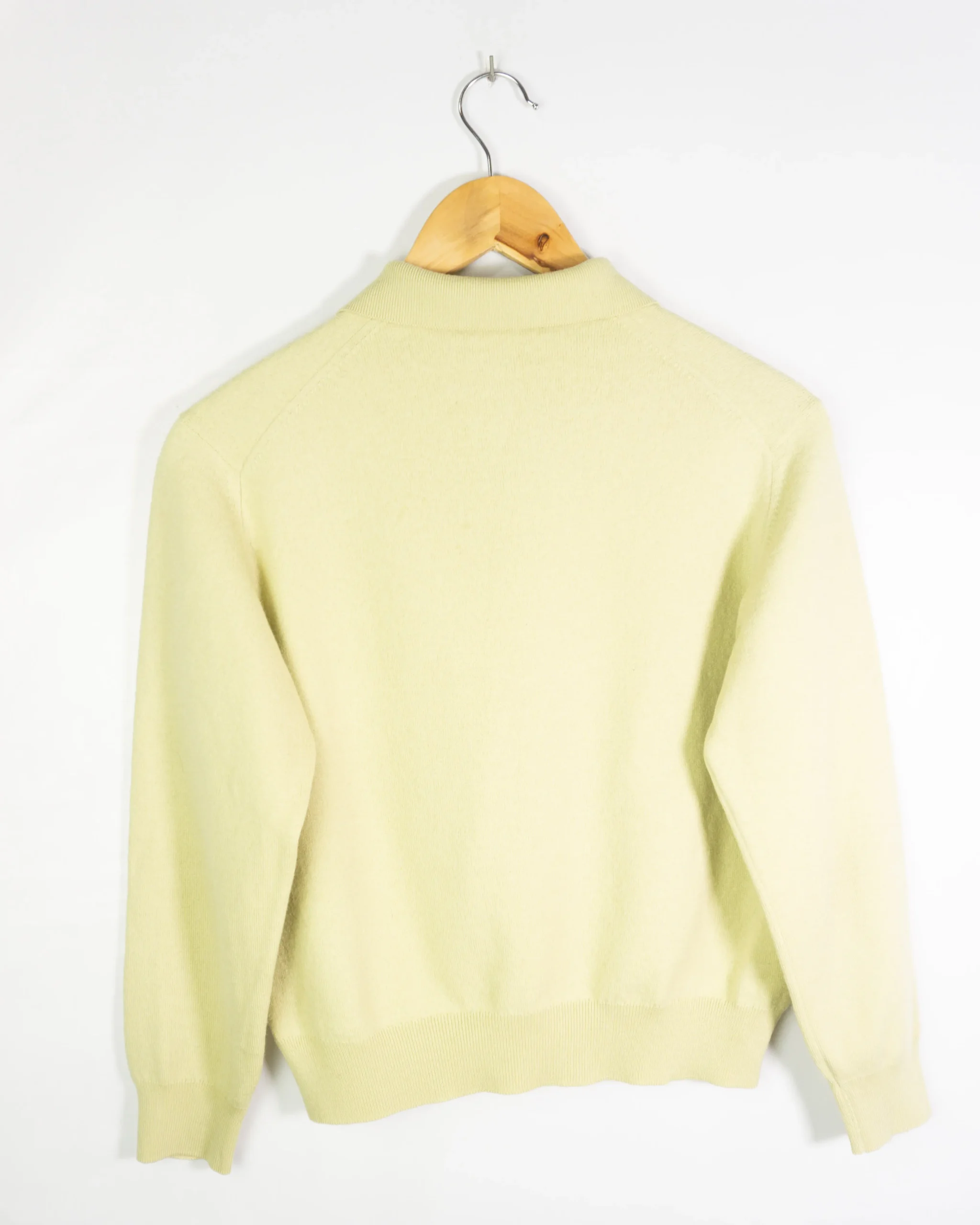 Jersey con botones Burberrys vintage 90s amarillo XS - Lacaie Vintage Jersey con botones Burberrys vintage 90s amarillo XS - Imagen 5