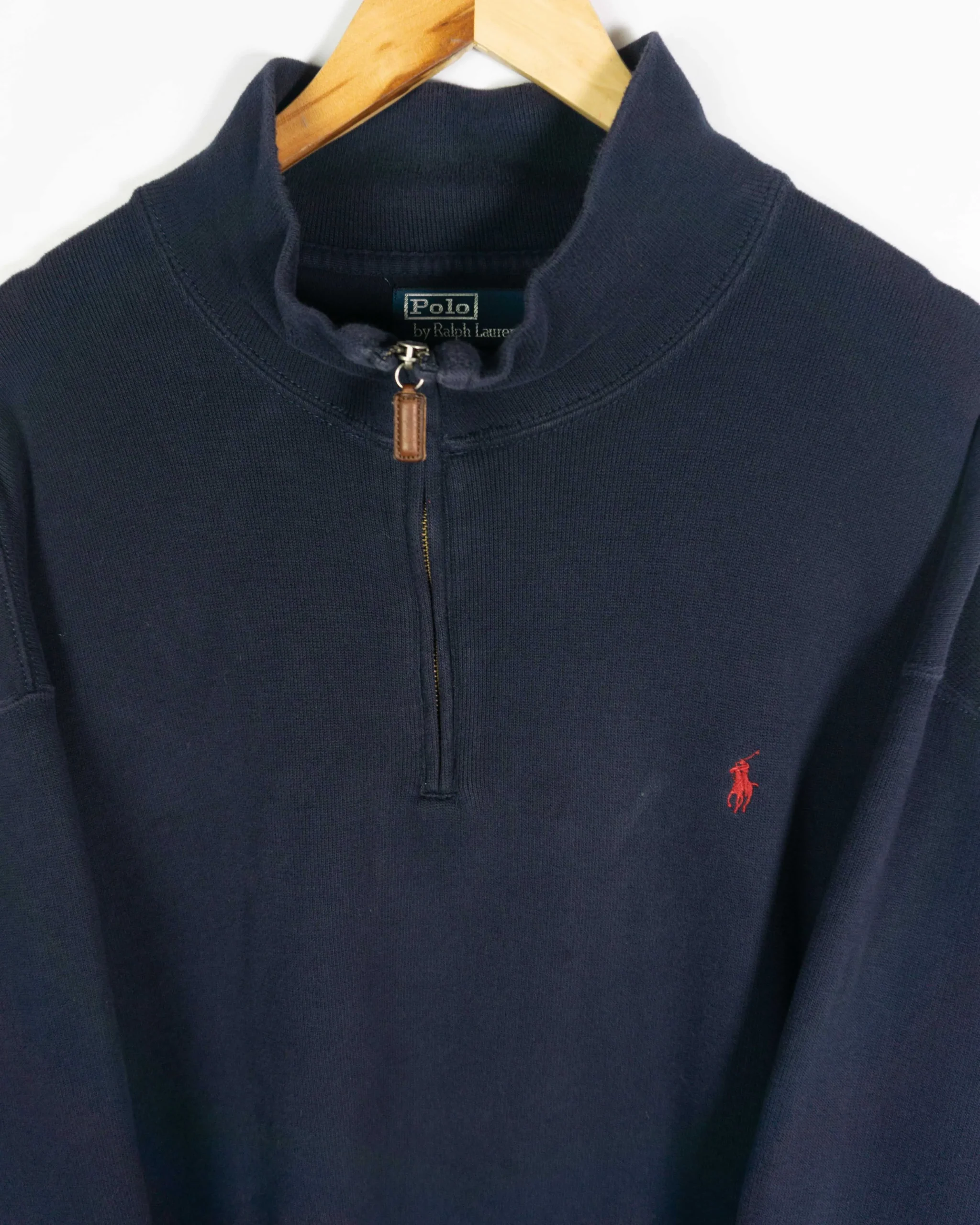 Jersey 1/4 zip Ralph Lauren vintage 00s XXL - Lacaie Vintage Jersey 1/4 zip Ralph Lauren vintage 00s XXL - Imagen 2