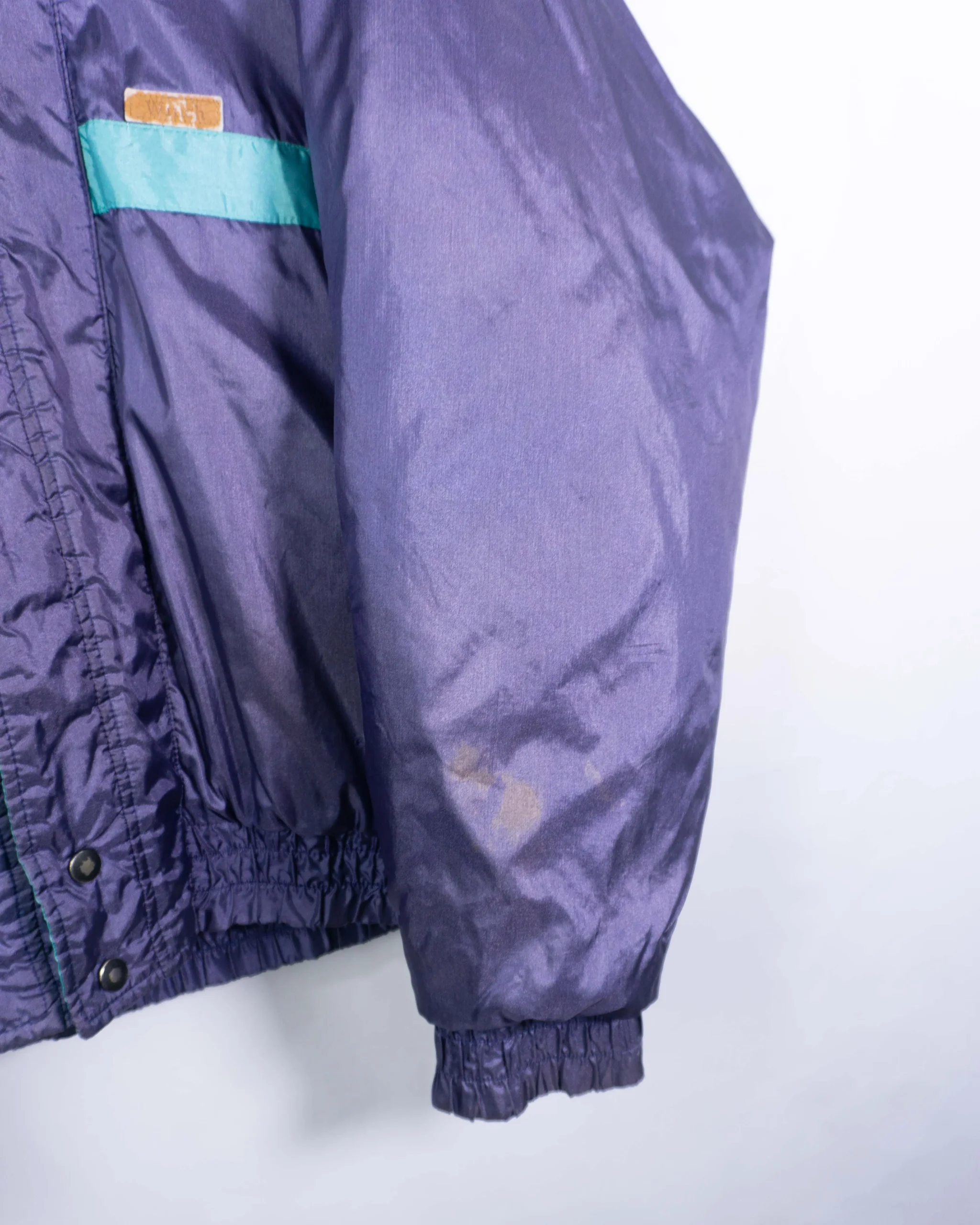 Abrigo acolchado vintage 90s morado M - Lacaie Vintage Abrigo acolchado vintage 90s morado M - Imagen 4