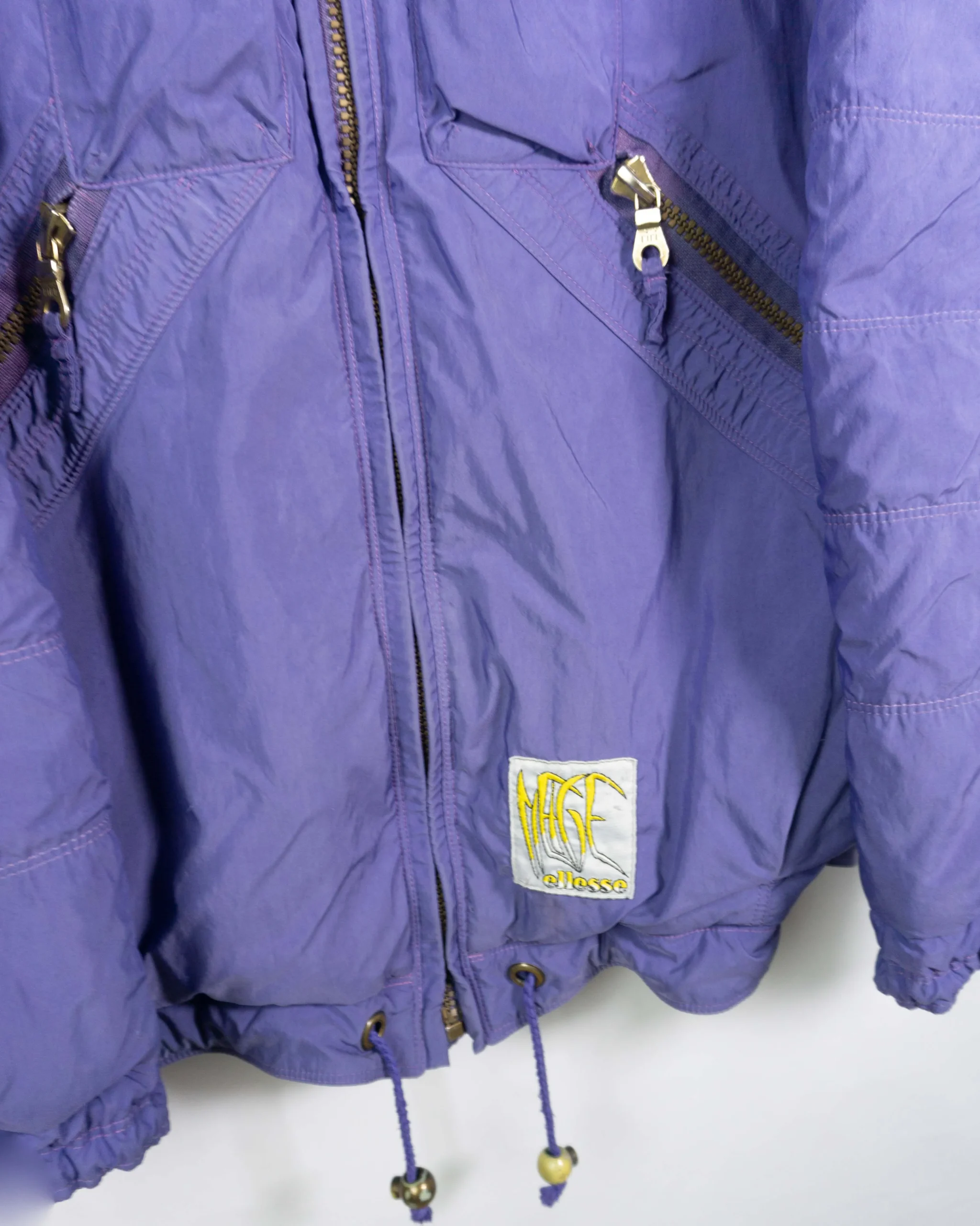 Abrigo acolchado Ellesse vintage 90s morado L - Lacaie Vintage Abrigo acolchado Ellesse vintage 90s morado L - Imagen 2
