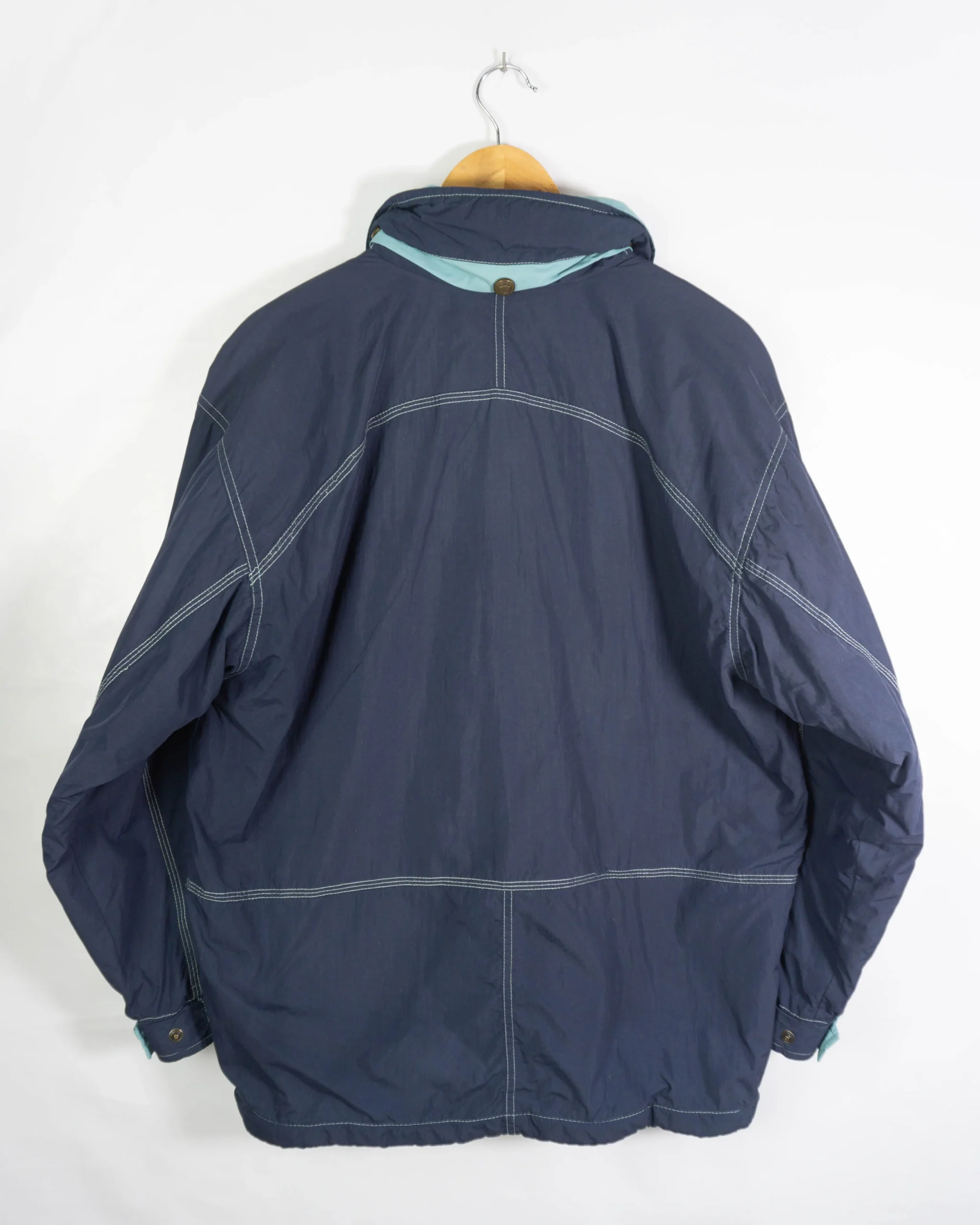 Abrigo Karhu vintage 90s azul marino M - Lacaie Vintage Abrigo Karhu vintage 90s azul marino M - Imagen 3