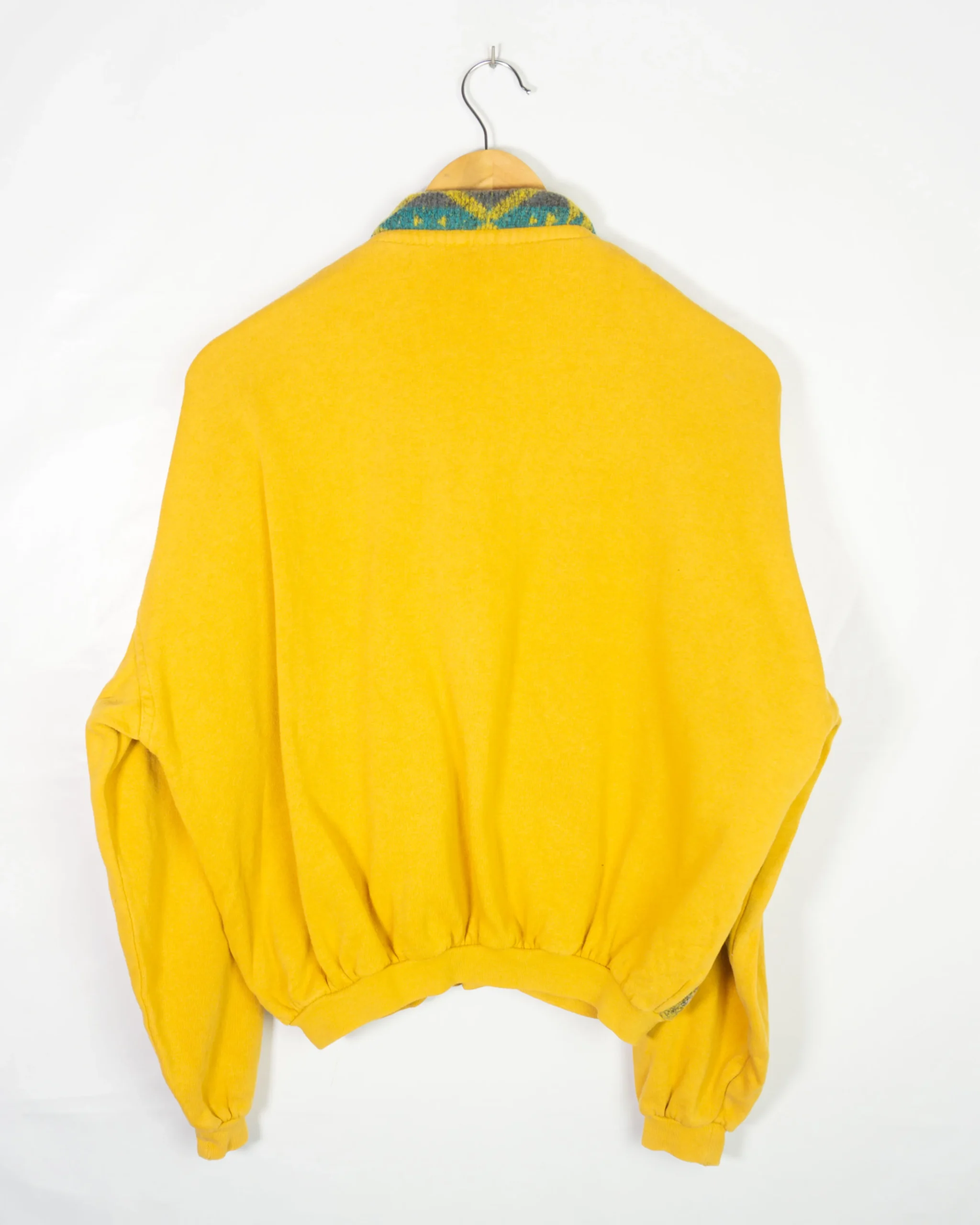 Cárdigan étnico mujer vintage 90s amarillo M - Lacaie Vintage Cárdigan étnico mujer vintage 90s amarillo M - Imagen 3