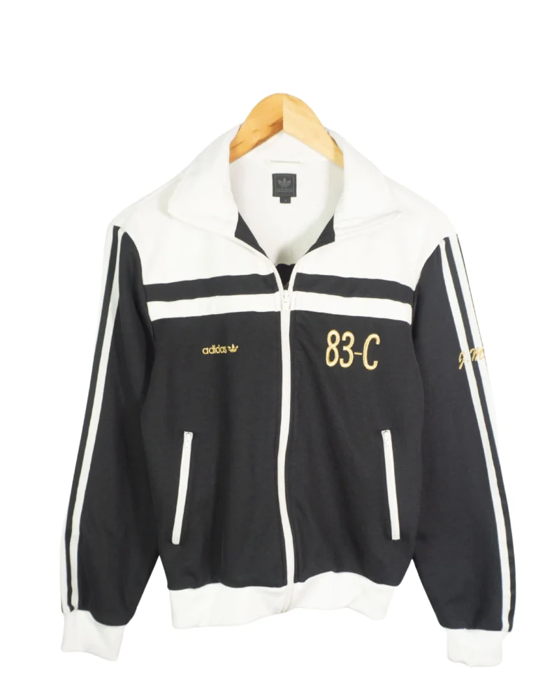 Chaqueta deportiva Adidas vintage 00s blanco/negro S