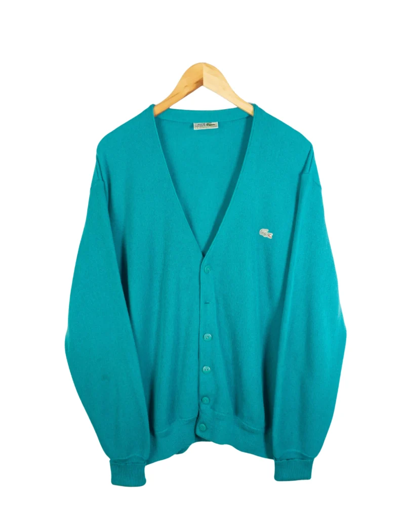 Cárdigan Lacoste vintage 90s verde L