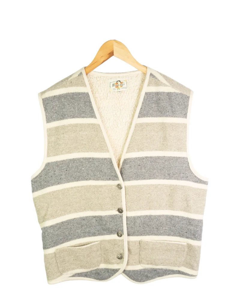 Chaleco de rayas Magangi vintage 90s L