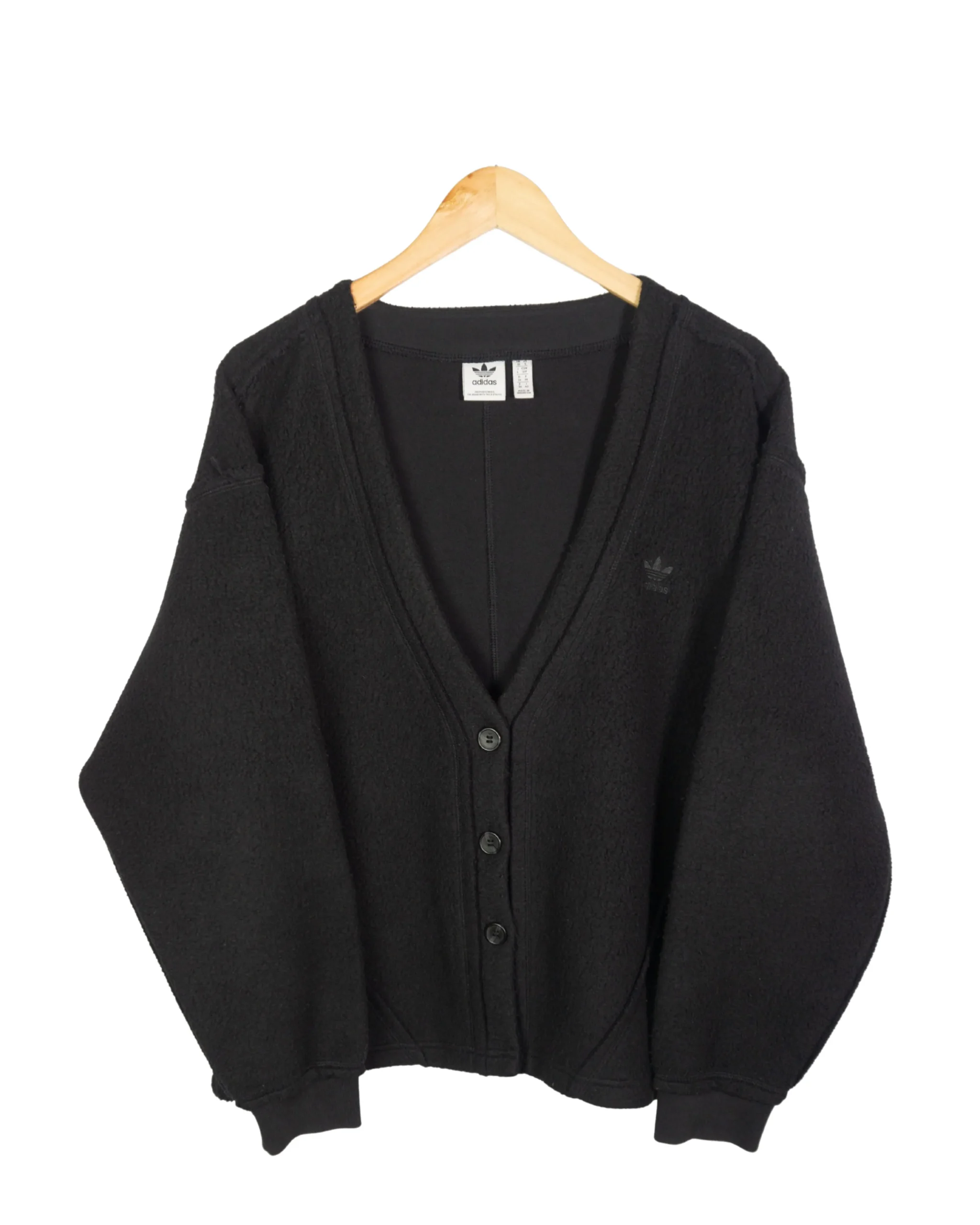 Cárdigan polar Adidas negro S - Lacaie Vintage Cárdigan polar Adidas negro S