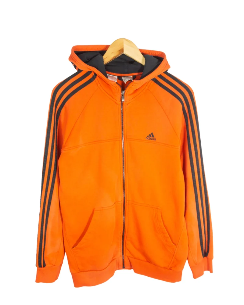 Sudadera con cremallera Adidas naranja S