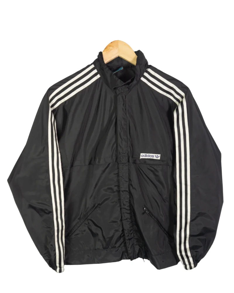 Cortavientos Adidas vintage 80s negro S